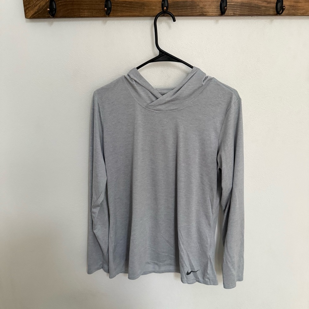 Nike Dri-Fit Gray Long Sleeve Hoodie